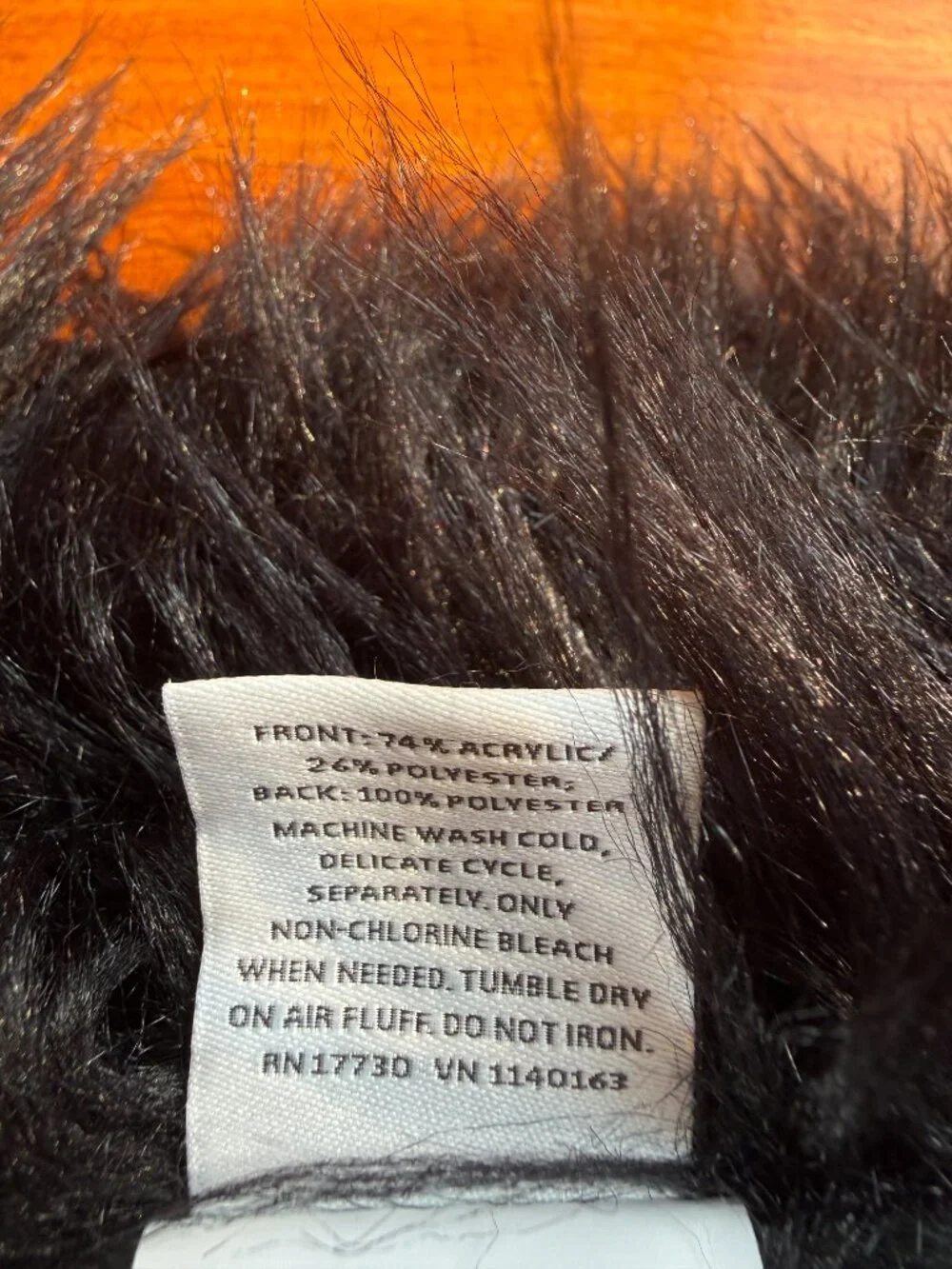 Project 62 Black Faux Fur Throw Blanket - Like New